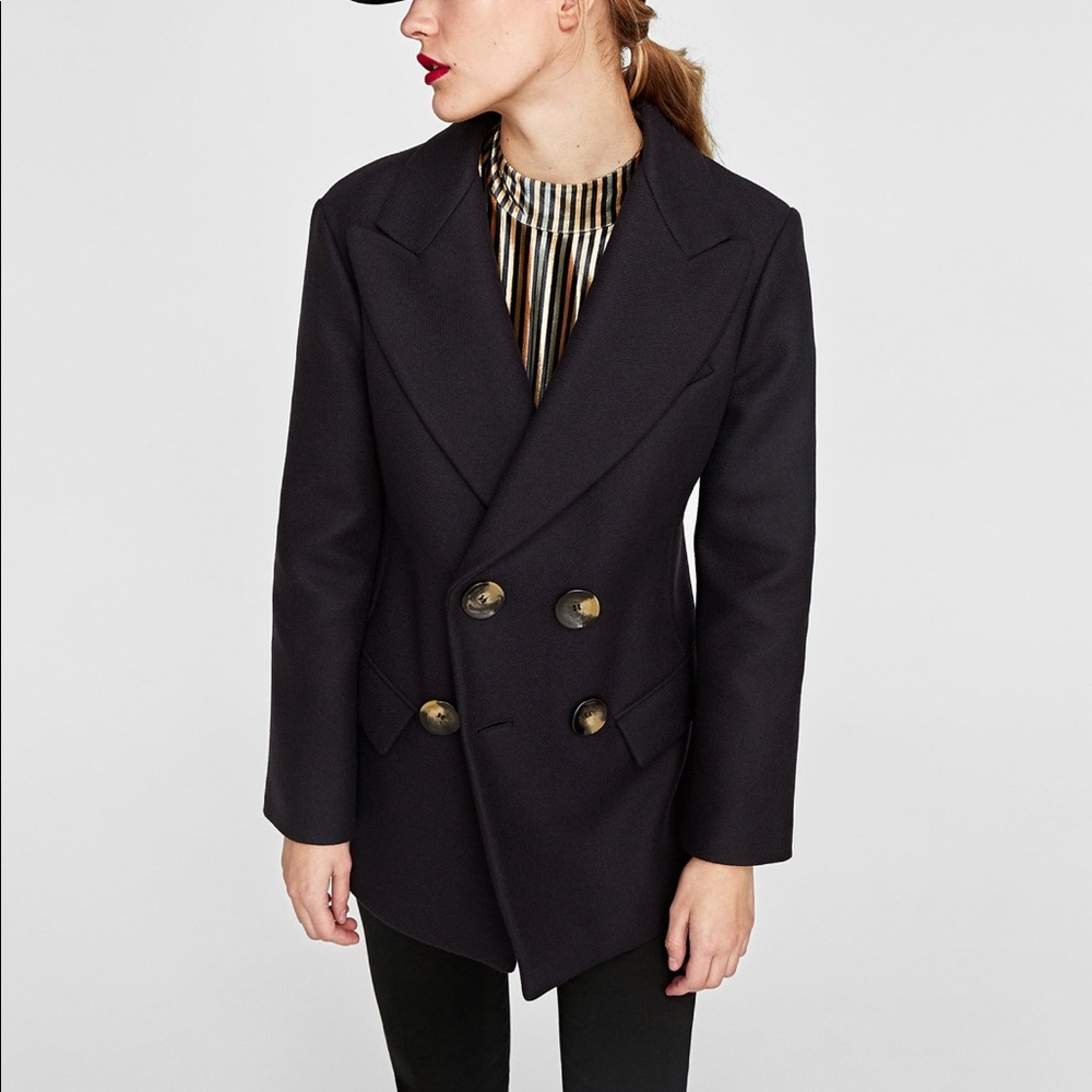 Short Double-Breasted Coat